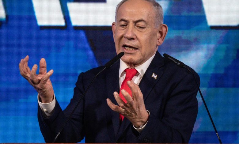 Netanyahu’s right-wing bloc wins Israeli election but he’s eight seats short of majority