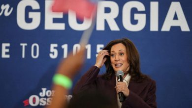 Kamala Harris opens rally for Georgia Democrat with a brutal verbal stumble