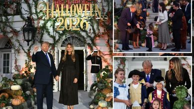 Trump and Melania surprise trick-or-treaters with Air Force One flyover at White House Halloween celebration